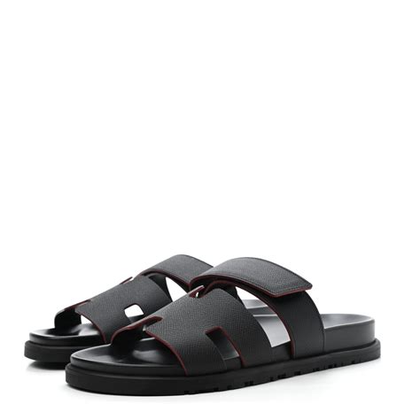 hermes chypre sandals black leather|hermes chypre sandals men.